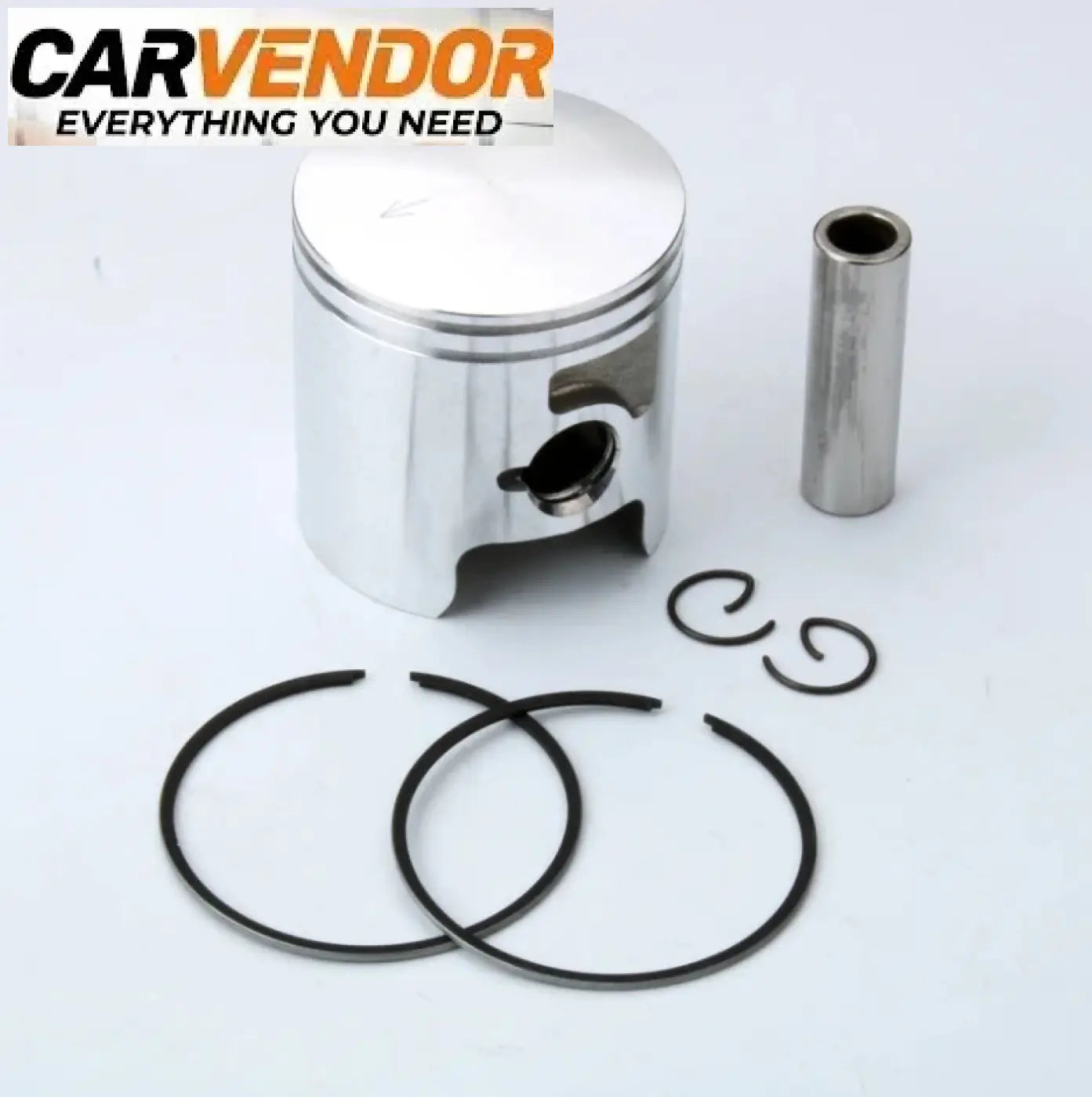 Silver metallic mäntäsarja with rings and rod from carvendor for gilera rcr smt 50 50cc 70cc engine