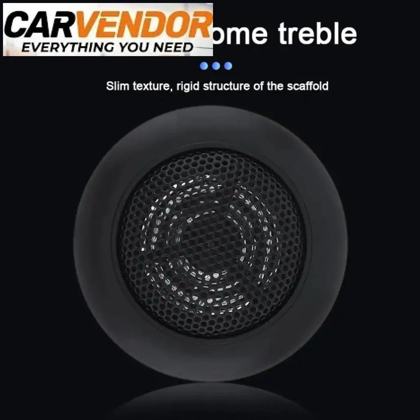 2Pcs 120W High Efficiency Universal Mini Dome Tweeter Speakers for Car Audio System