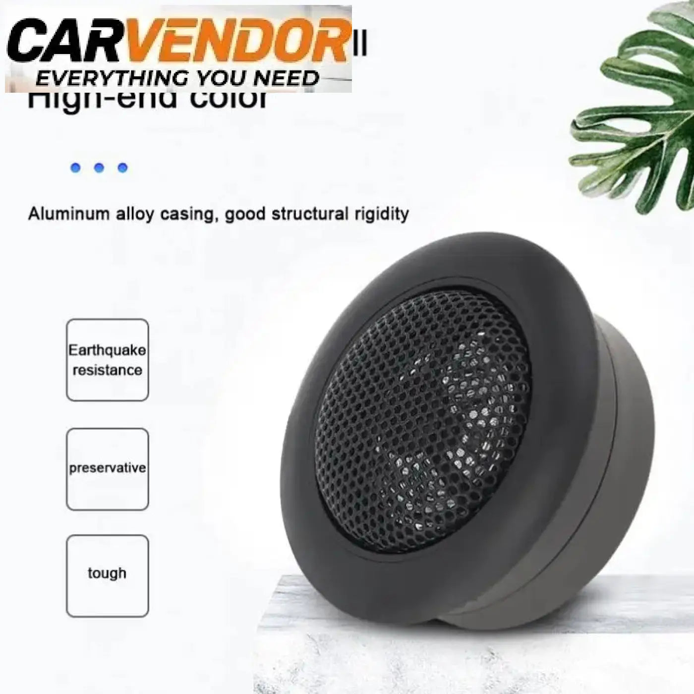 2Pcs 120W High Efficiency Universal Mini Dome Tweeter Speakers for Car Audio System