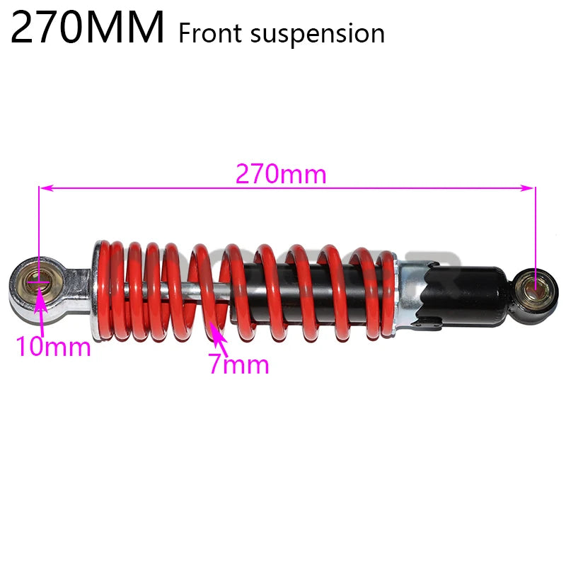 Iskunvaimennin 250/260/270mm – Mönkijät, Crossit ja Mikroautot (50cc–125cc)