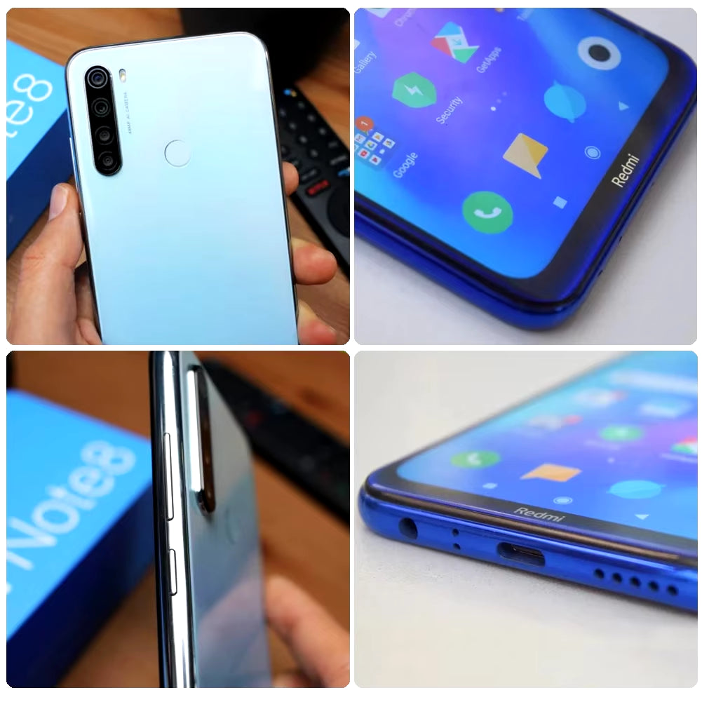Xiaomi Redmi Note 8 / Note 8 (2021) Älypuhelin (Global-versio) + Suojakuori ja Panssarilasi