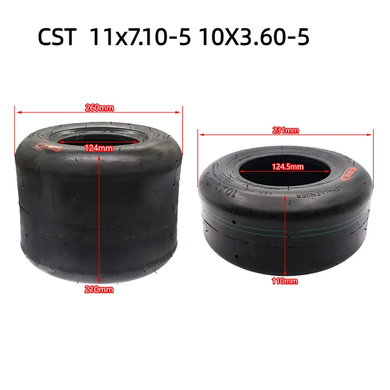 CST Tubeless-Rengas 5" Vanteelle (Karting / ATV / Drift)