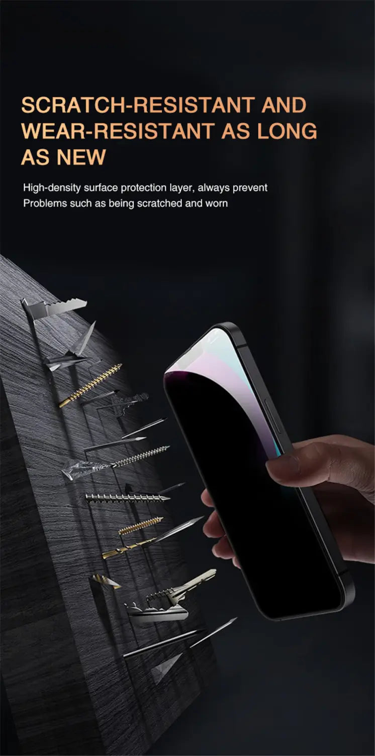 Vitre de protection anti-intimité (2 pièces par paquet) – pour les modèles d’Apple iPhone