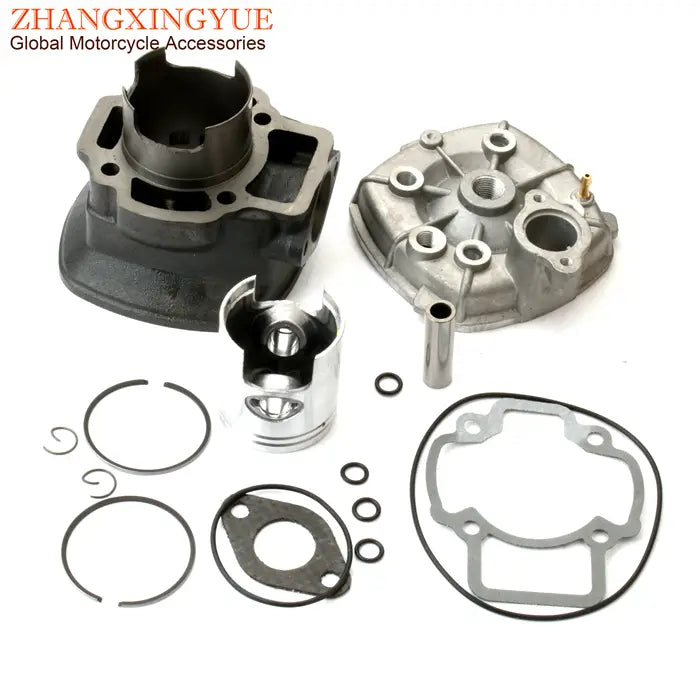 Kit cilindro maggiorato 70cc Big Bore con testata per Gilera DNA 50 Runner 50cc LC 2 tempi 47mm 12mm