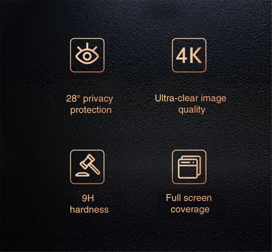 Vitre de protection anti-intimité (2 pièces par paquet) – pour les modèles d’Apple iPhone