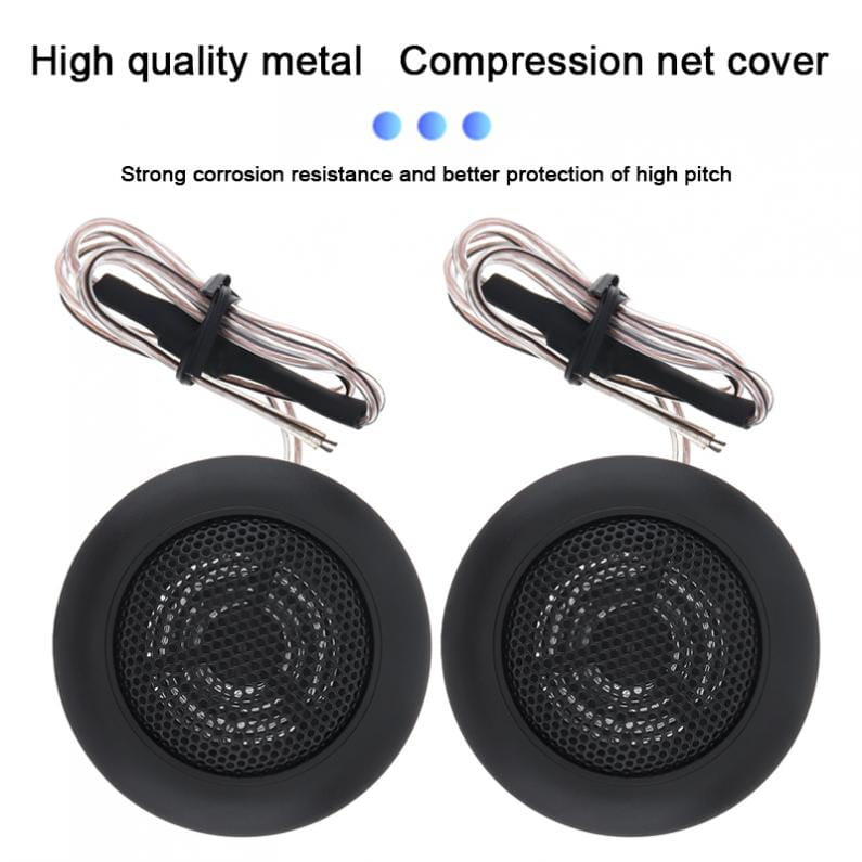 2 pièces 120 W mini haut-parleurs d’aigus universels à dôme pour système audio de voiture