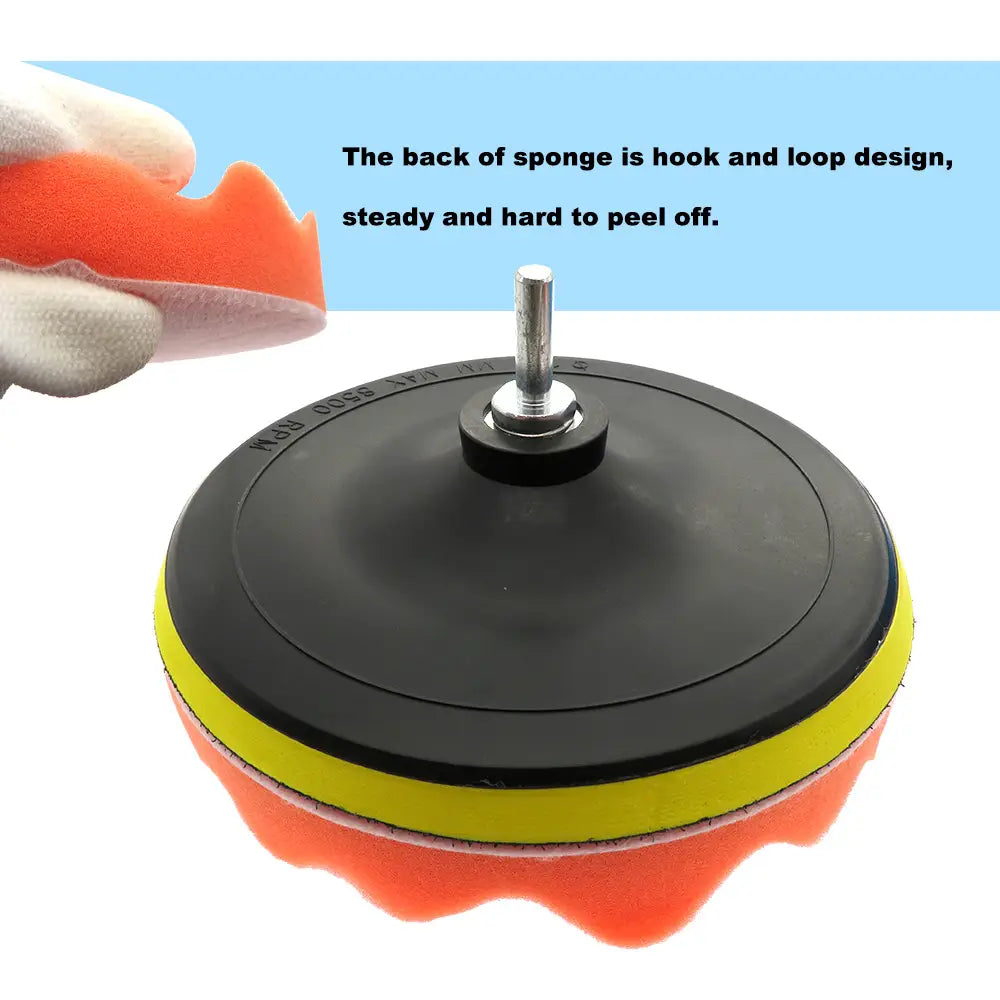 8-Piece Car Polishing Kit & Drill Adapter (3'' / 5'' / 7'')