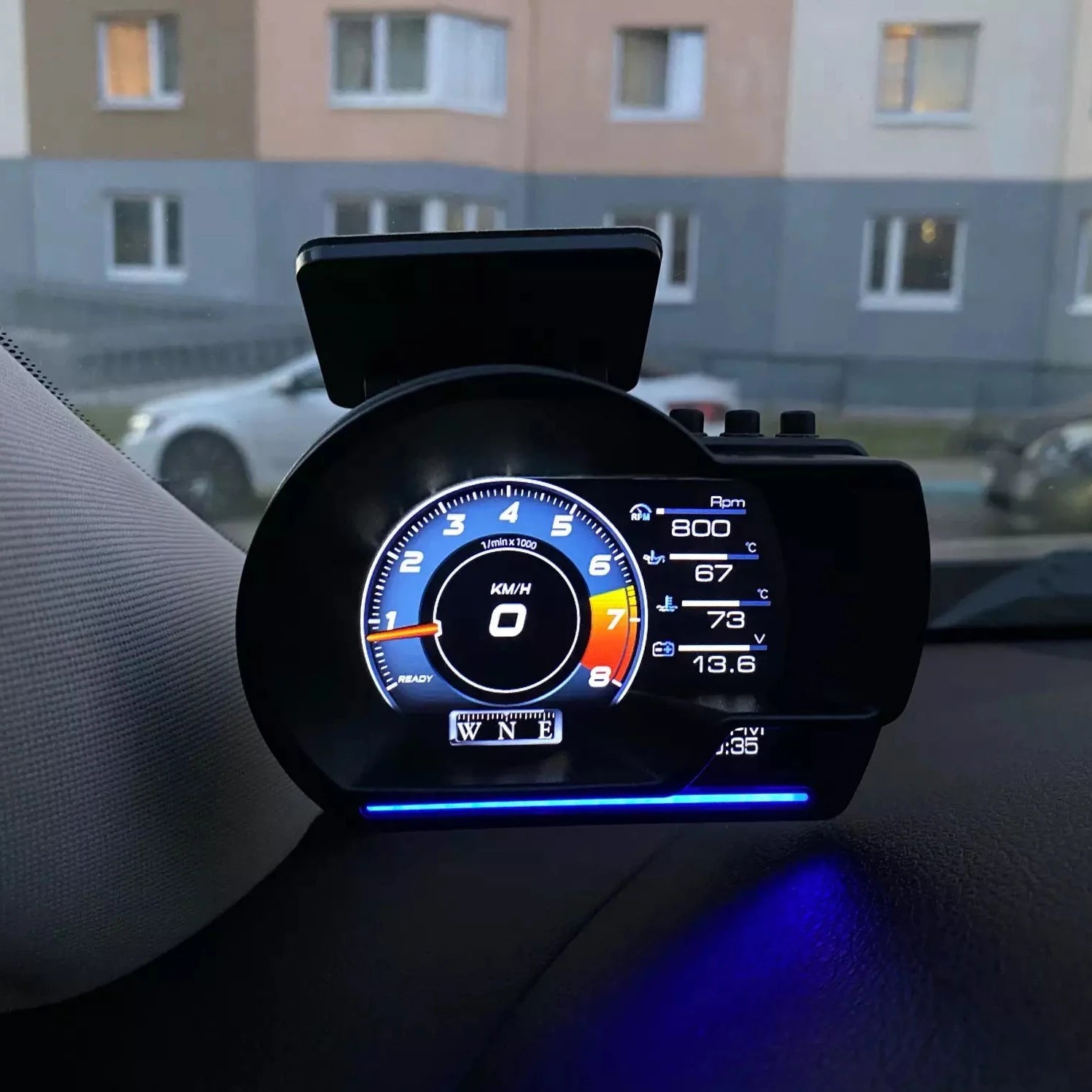 A501 Älykäs HUD-Tuulilasinäyttö ja Ajotietokone (OBD2)