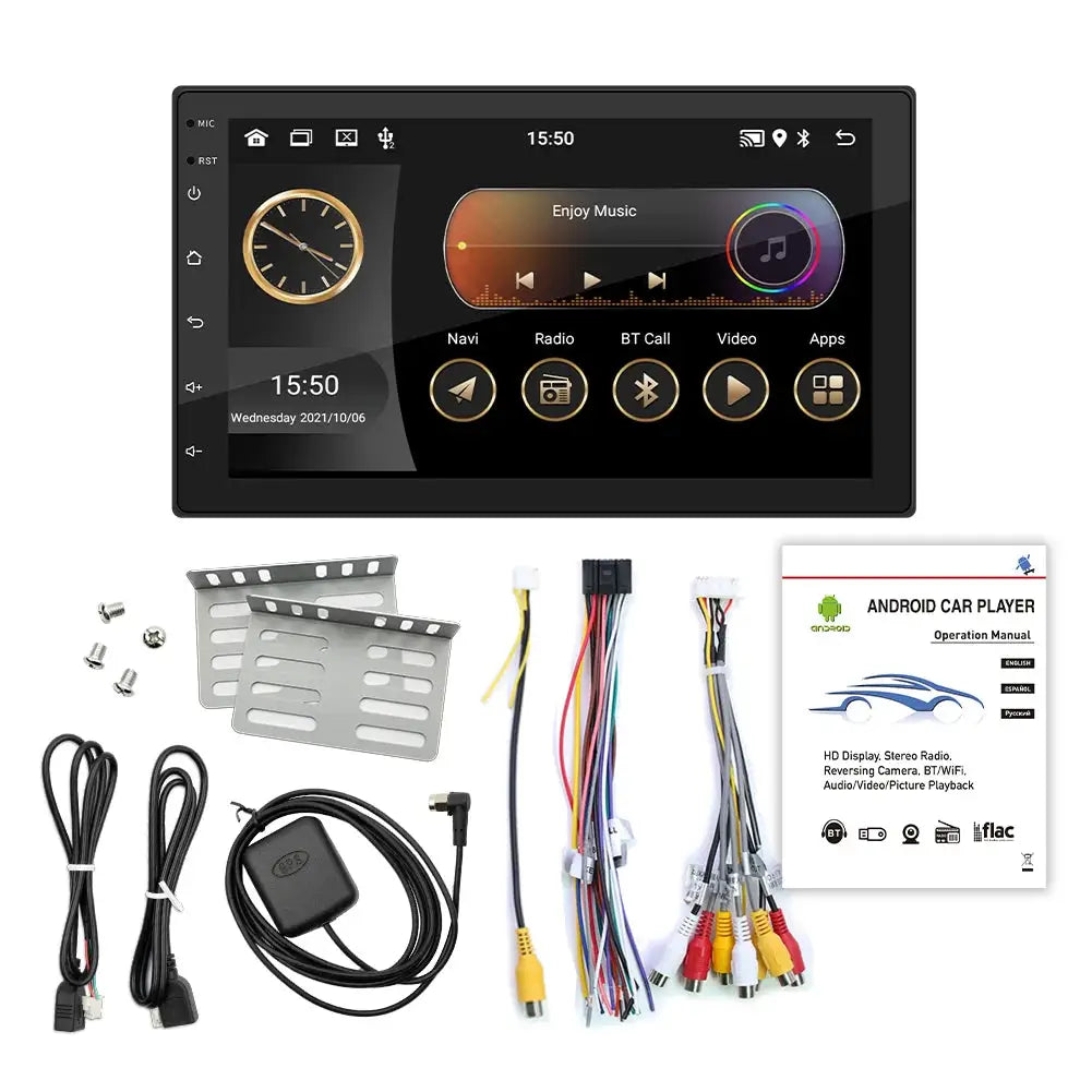 Älykäs 2-DIN Android-Multimediasoitin & Navigaattori (Apple CarPlay & Android Auto)