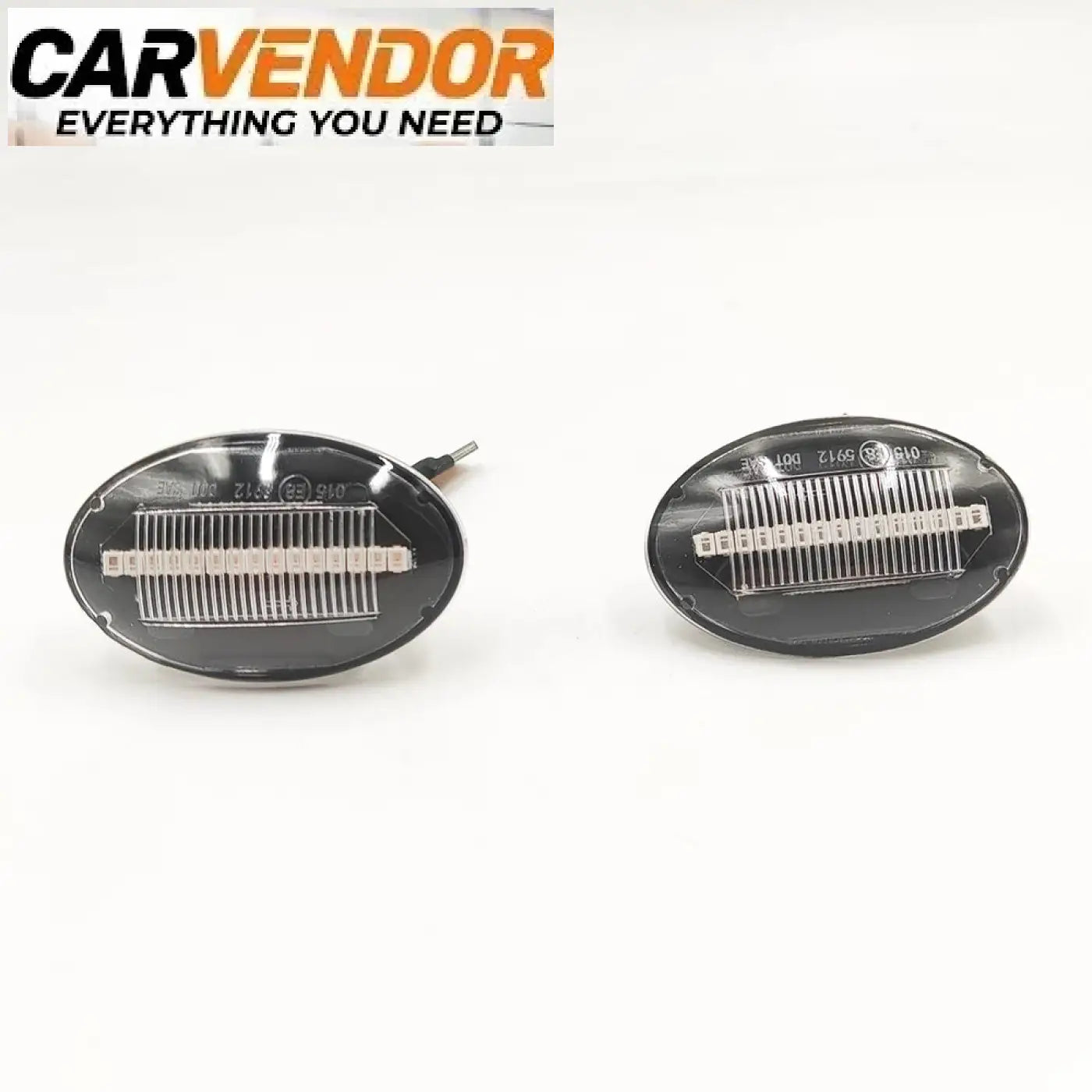Black oval led light modules with white led array, glossy finish, fit for ford fiesta mk3 mk4 ka mondeo mk1 transit tourneo