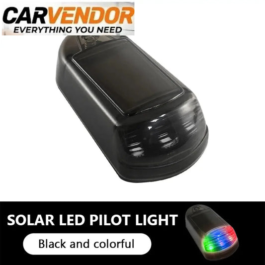 Langattomat mustat led-kattovalot aurinkokennolla pickup-look tyylillä ja värikkäillä vilkkuvilla valoilla