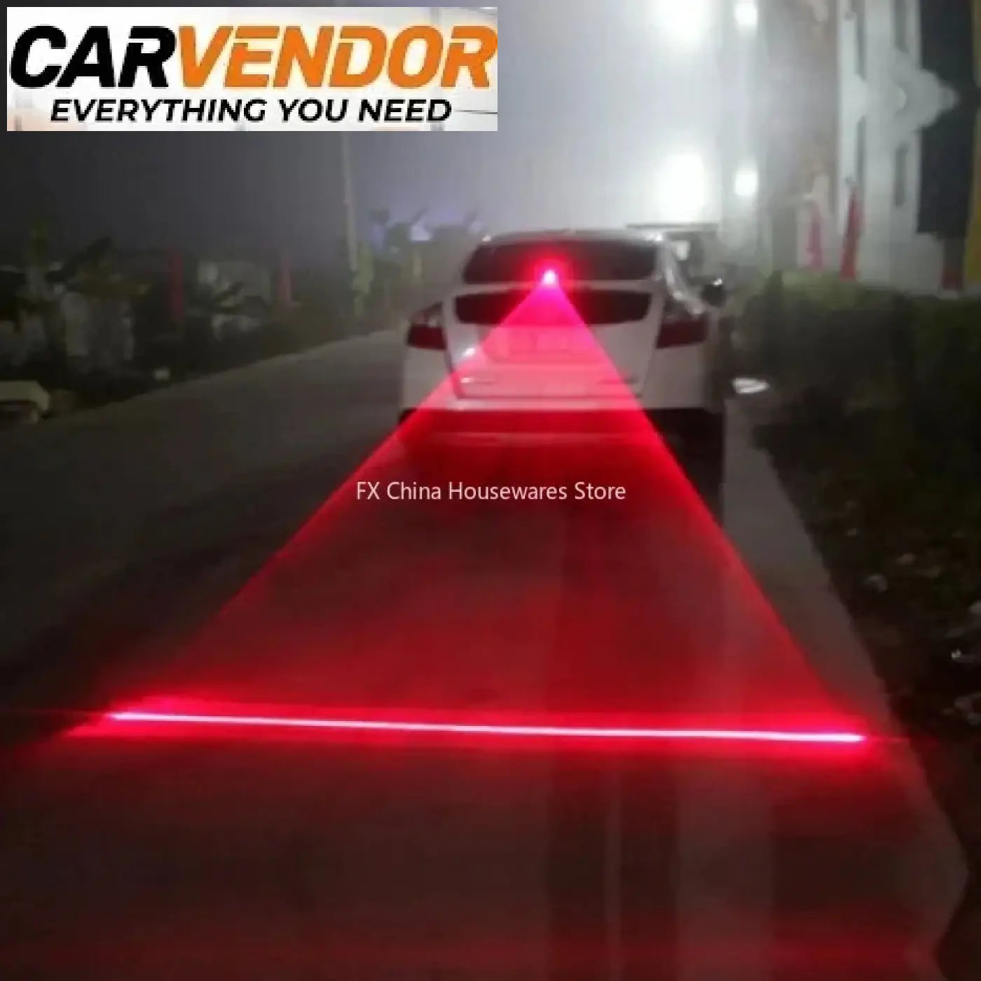 LED Laser-Takasumuvalo / Törmäysvaroitin Autoon