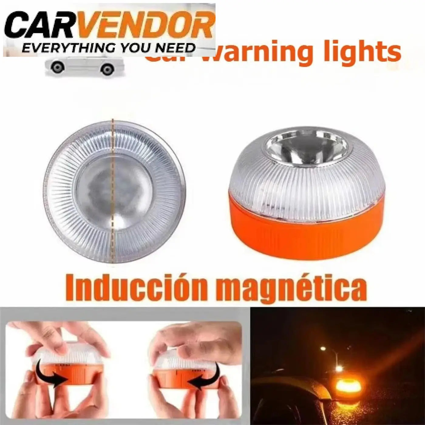 Magneettinen LED-Varoitusvalo Autoon (Hätävilkku / Huomiovalo)