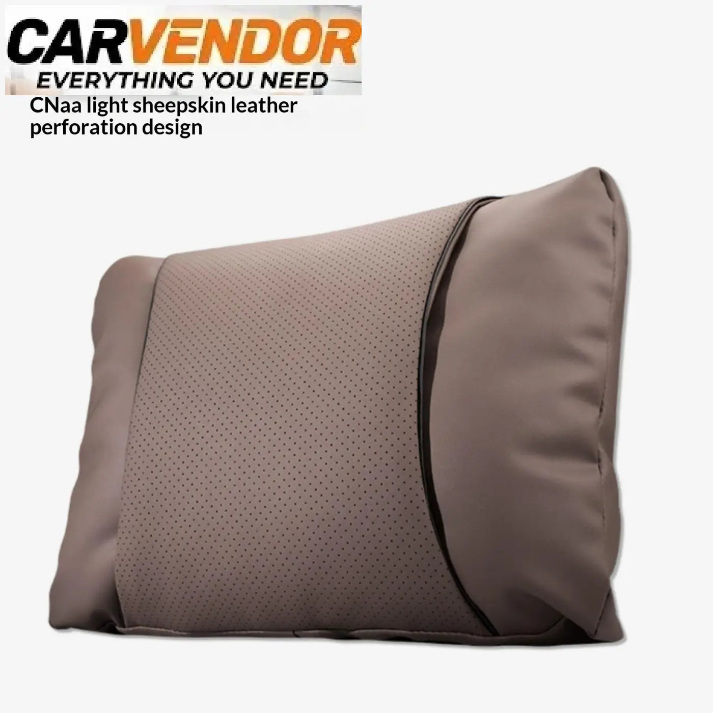 Mocha ruskea niskatuki tyyny premium nappa-nahkainen ergonomiapaketti cnaa vaalea perforoitu sheepskin nahka