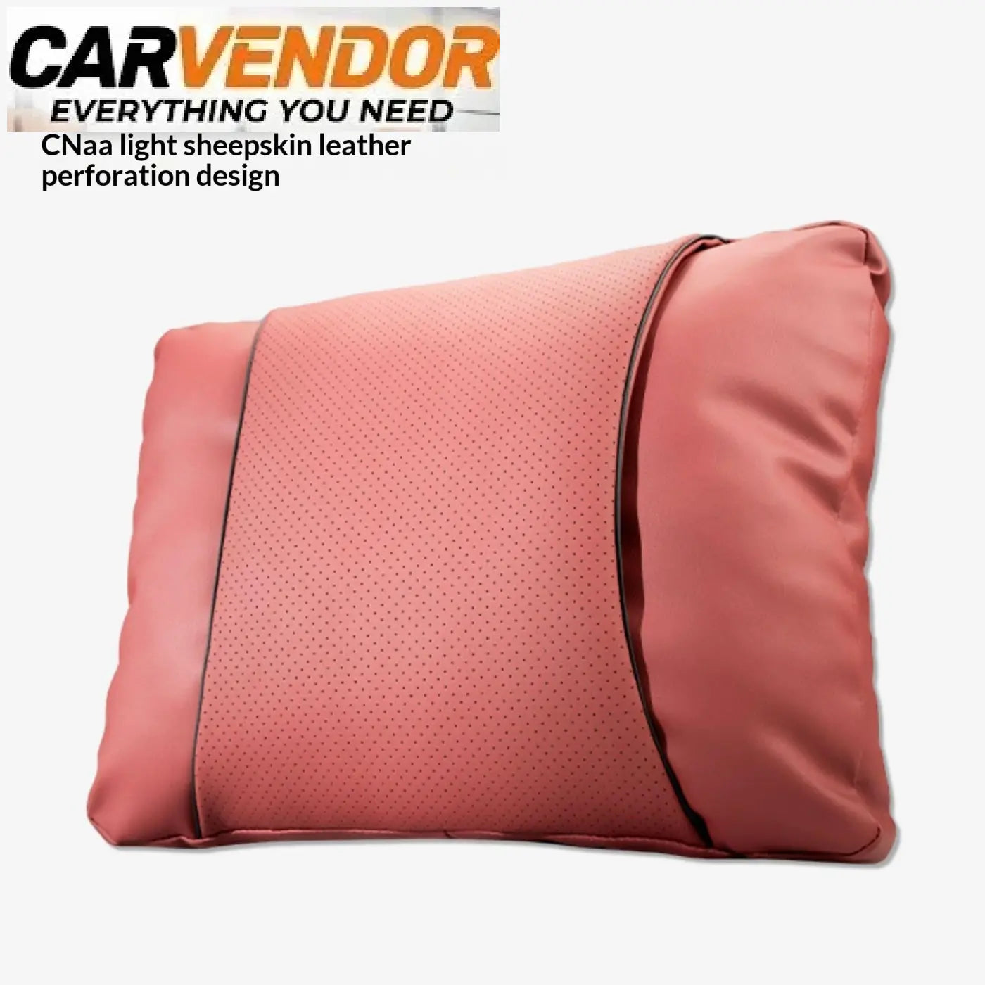 Volcanic red cnaa light sheepskin nahkainen tyyny perforointikuviolla premium nappa nahkainen ergonomiapaketti