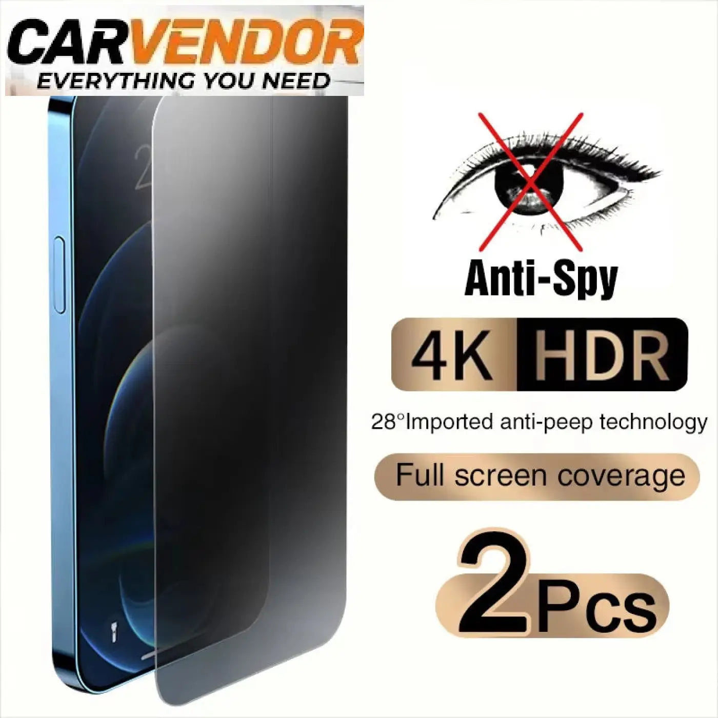 Mustaa 4k hdr kokoruudun suojaava anti spy lasisuoja iphoneen sinisellä puhelimella