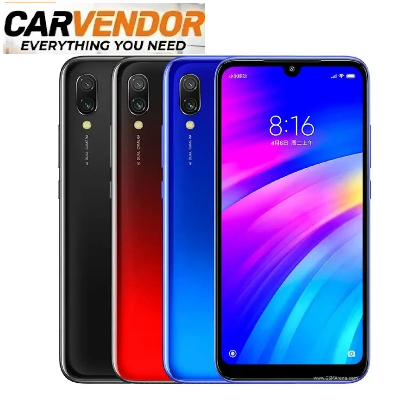 Uudenveroinen Xiaomi Redmi 7 4G (4GB / 64GB) – Tehdashuollettu