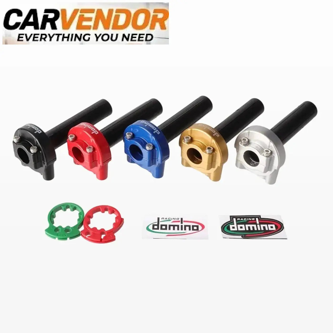 Setti viisi värikästä alumiinista 22mm 7/8 tuuman universal throttle housing assembly moottoripyörän osaa