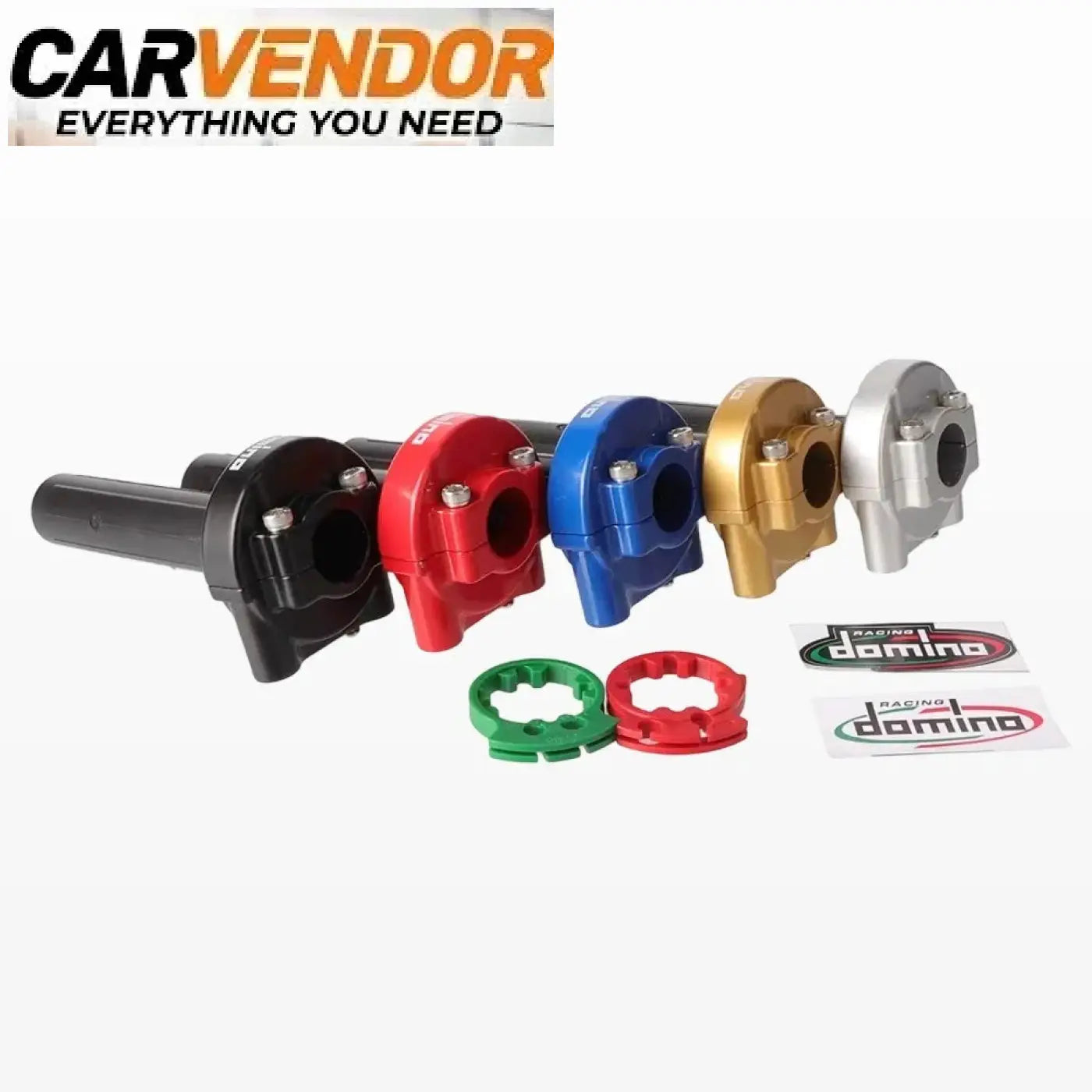 Värikkäät alumiiniset mustat, punaiset, siniset, kultaiset ja hopeanväriset 22 mm universal throttle housing assembly osat 500cc-900cc moottoripyöriin