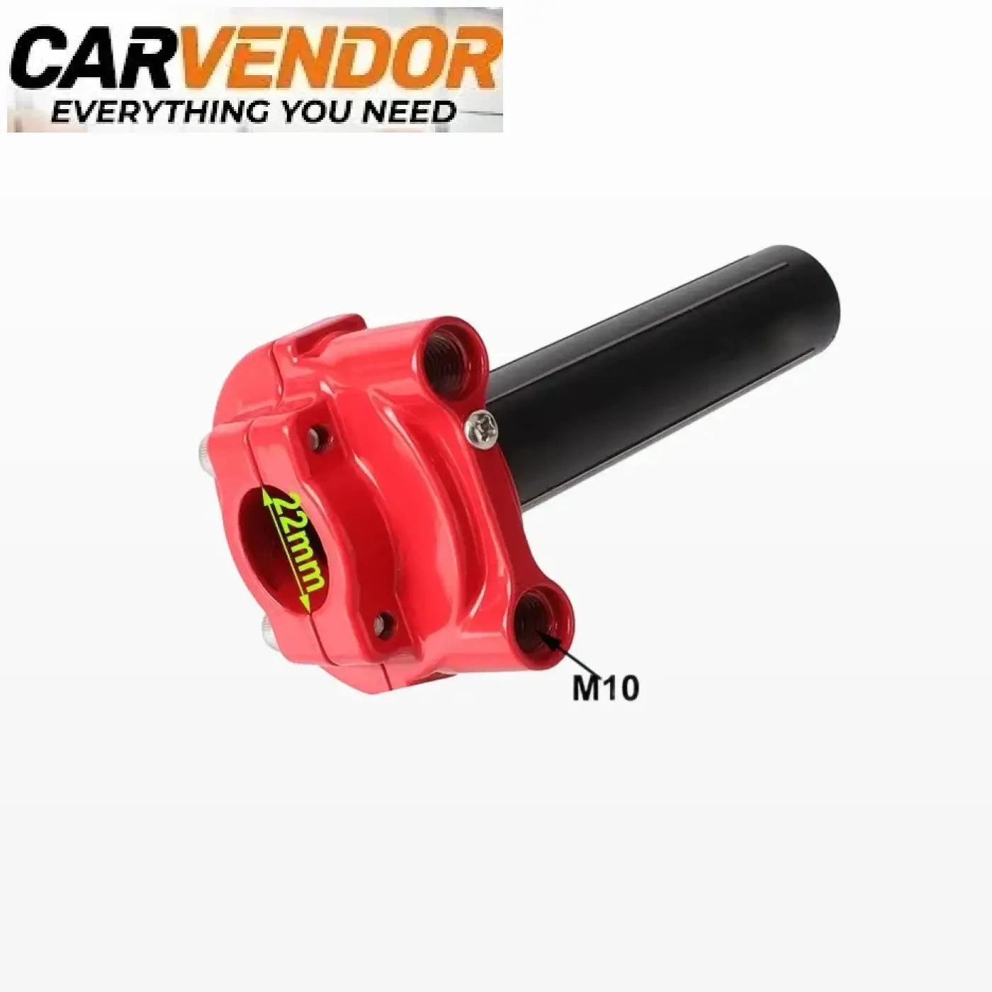 Punainen ja musta 22mm moottoripyörän ohjaustangon varsi m10 kierrereikä throtle housing assembly asennusohjeet mukana